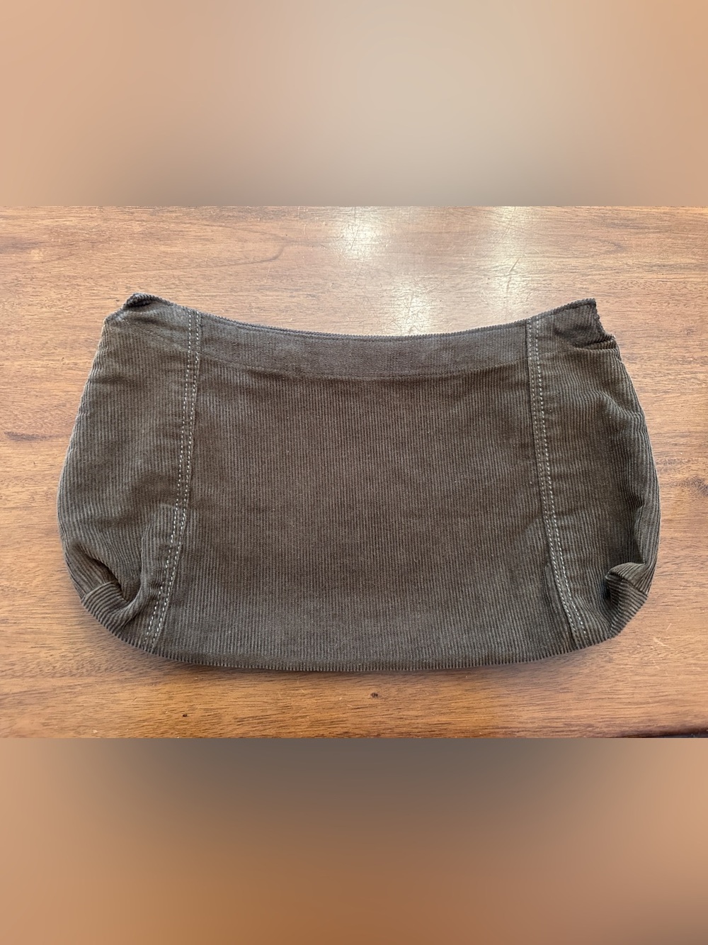 thirty-one Corduroy Purse Skirt in Dark Brown